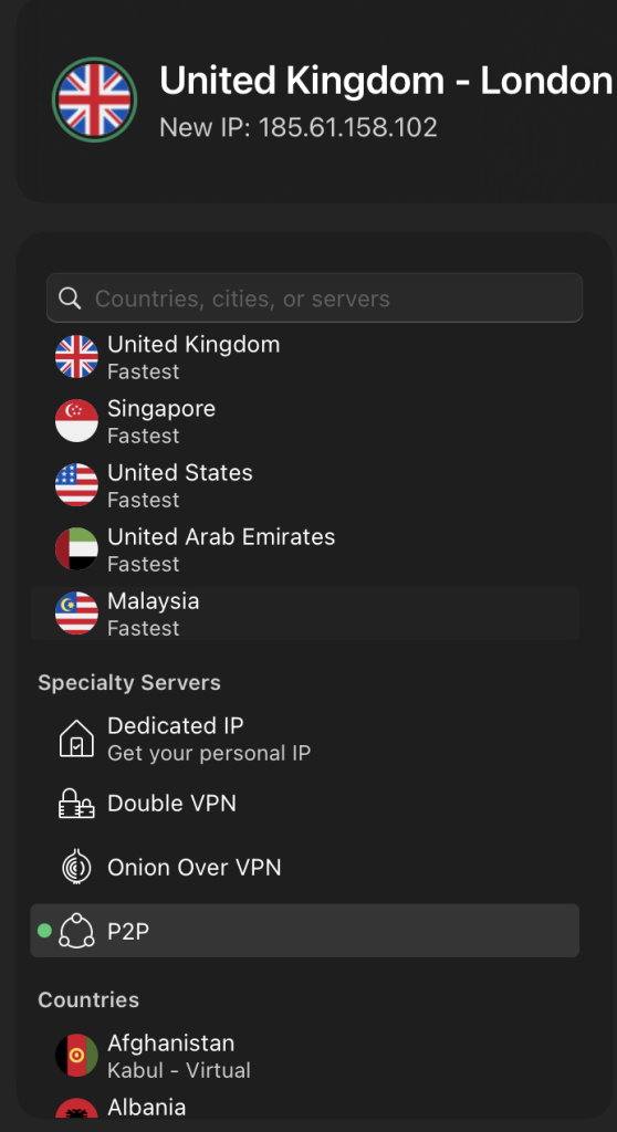 connect to vpn